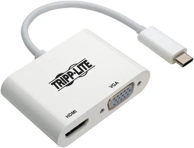 Main image of Tripp Lite USB C to HDMI/VGA Multiport Adapter Converter 4K, USB 3.1 Gen 1 USB Type C, USB-C, USB Type-C (U444-06N-HV4K)