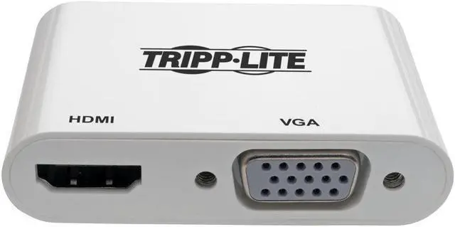 Alt view image 3 of 5 - Tripp Lite USB C to HDMI/VGA Multiport Adapter Converter 4K, USB 3.1 Gen 1 USB Type C, USB-C, USB Type-C (U444-06N-HV4K)