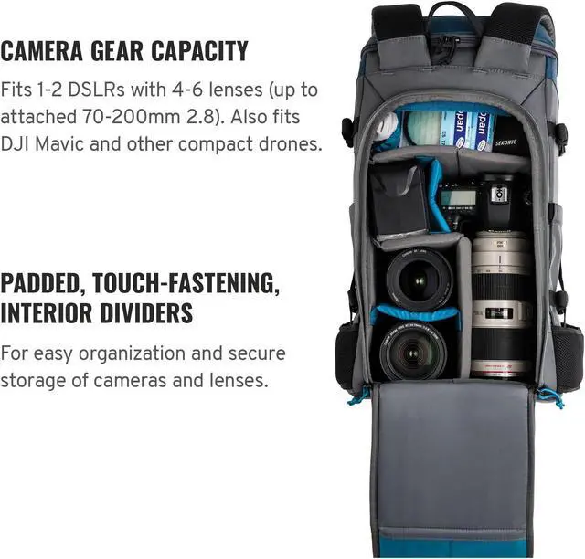Alt view image 4 of 5 - Tenba Solstice 20L Backpack - Blue (636-414)