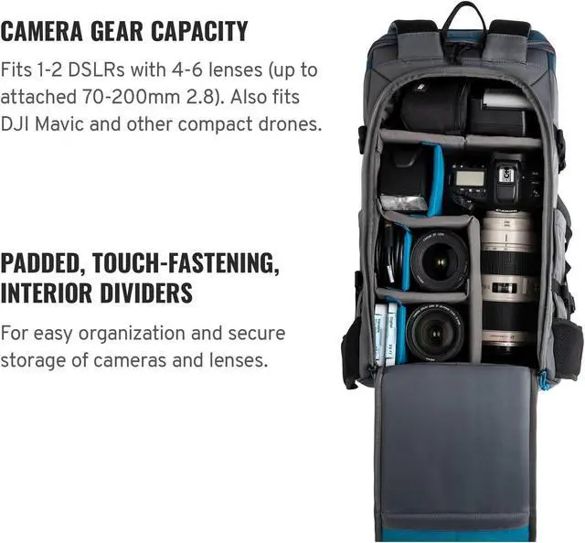 Alt view image 5 of 5 - Tenba Solstice 24L Backpack - Blue (636-416)
