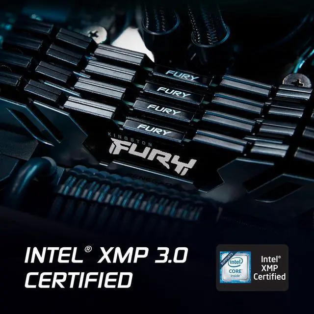 Alt view image 4 of 5 - Kingston FURY Renegade Silver 32GB (2x16GB) 6400MT/s DDR5 CL32 DIMM Desktop Memory (Kit of 2) | Intel XMP 3.0 | Overclocking Stability | KF564C32RSK2-32