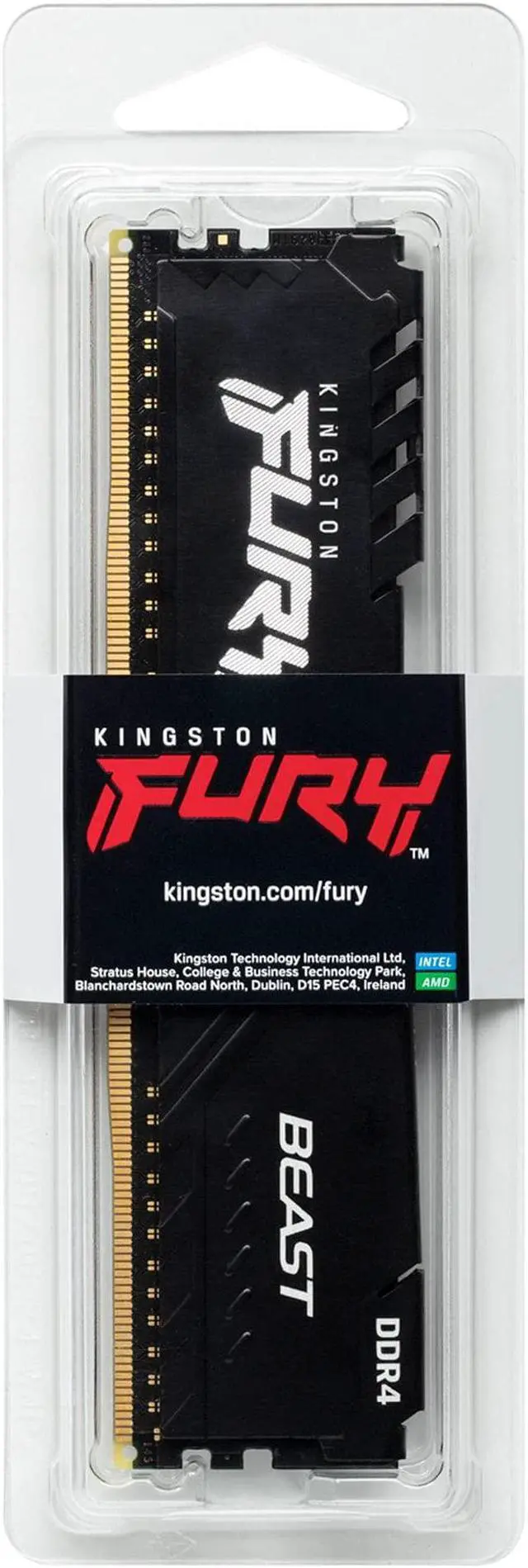 Alt view image 5 of 5 - Kingston Fury Beast 16GB 3733MHz DDR4 CL19 Desktop Memory Single Module KF437C19BB1/16