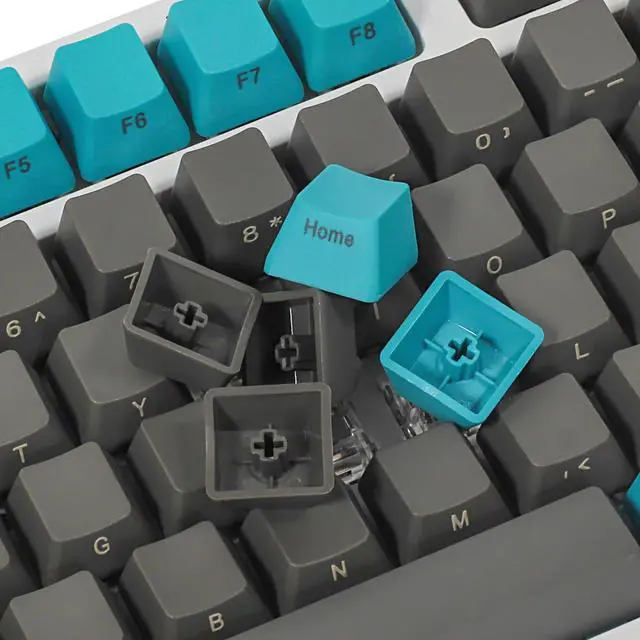 Alt view image 3 of 5 - Happy Balls Keycaps Side/Front Print PBT Keycap Set OEM Profile Non-Backlit Thick Cherry MX Key Caps with Key Puller for 60%/87 TKL/104/108 MX Switches Mechanical Keyboard(Blue Gray Combo)
