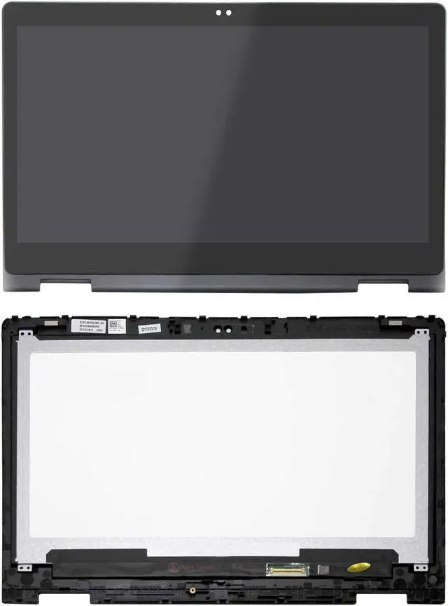 Alt view image 4 of 5 - LCDOLED Replacement 13.3 inches B133HAB01.0 NV133FHM-A11 FullHD LCD Display Touch Screen Digitizer Assembly with Bezel for Dell Inspiron 13 5368 i5368 5378 i5378 5379 i5379 CD3Q3C2 (2D Webcam Holes)