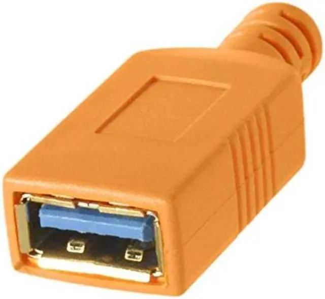 Alt view image 4 of 5 - TetherPro USB-C to USB A Female Adapter (Extender) Cable | for Fast Transfer and Connection Between Camera and Computer | High Visibility Orange | 15 Feet (4.6 m) | Tether Tools