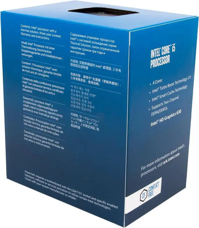 Alt view image 3 of 3 - Intel BX80677I57600 7th Gen Core Desktop Processors