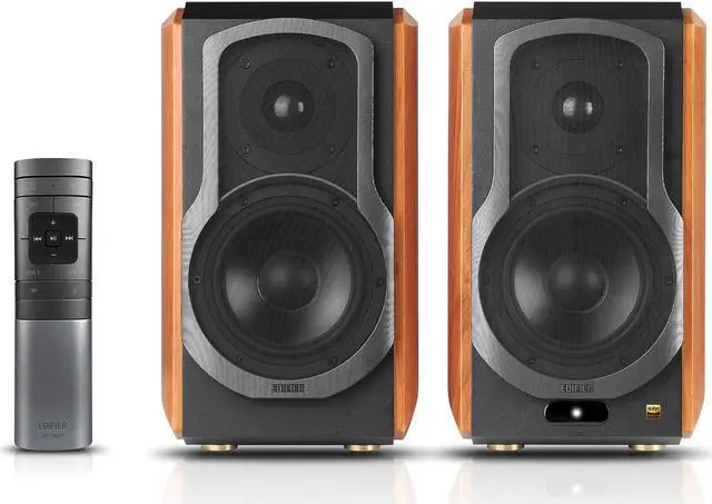 Main image of Edifier S1000W WiFi Audiophile Active Bookshelf 2.0 Speakers, 120W RMS Wireless HiFi Bluetooth Sound System Works with Alexa, Optical/RCA x 2 Coaxial, Supports AirPlay 2, Spotify Tidal Connect- Pair