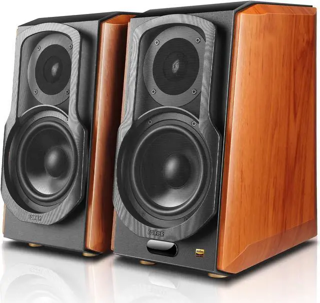 Alt view image 2 of 5 - Edifier S1000W WiFi Audiophile Active Bookshelf 2.0 Speakers, 120W RMS Wireless HiFi Bluetooth Sound System Works with Alexa, Optical/RCA x 2 Coaxial, Supports AirPlay 2, Spotify Tidal Connect- Pair