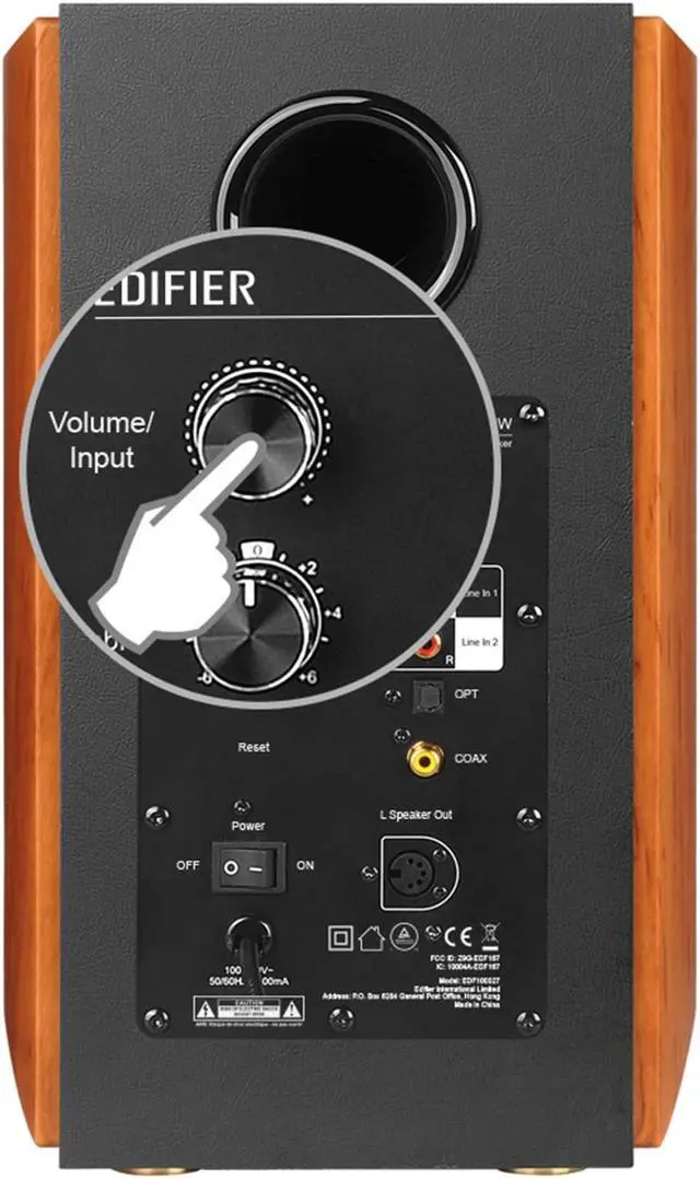 Alt view image 3 of 5 - Edifier S1000W WiFi Audiophile Active Bookshelf 2.0 Speakers, 120W RMS Wireless HiFi Bluetooth Sound System Works with Alexa, Optical/RCA x 2 Coaxial, Supports AirPlay 2, Spotify Tidal Connect- Pair