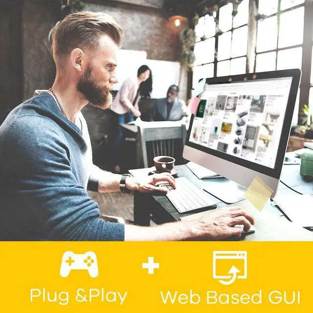 Alt view image 5 of 5 - Zyxel 8 Port Gigabit Web Managed Switch | Plug & Play | Supports VLAN, QoS, IGMP & LAG | Fanless [GS1200-8]