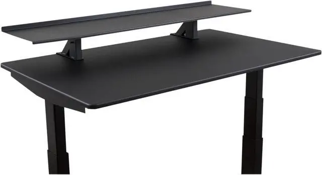 Alt view image 2 of 4 - Stand Up Desk Store Clamp-On Adjustable Height Desk Shelf Monitor Stand (48" Wide)