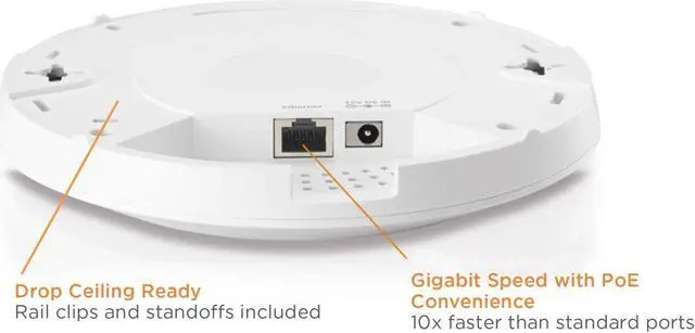 Alt view image 3 of 5 - Comtrend 400Mw High Power AC1200 Poe Ceiling Mount Access Point WAP-EN1200C