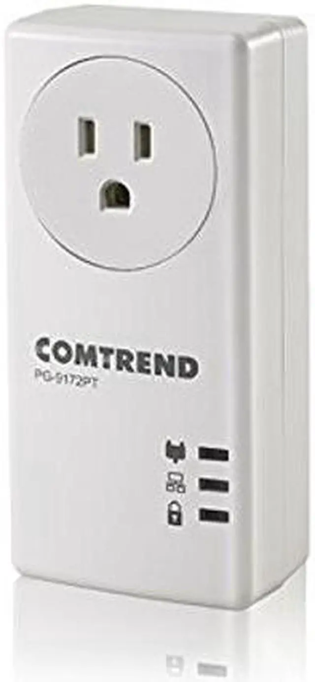 Main image of Comtrend G.hn Powerline Ethernet Adapter with Pass-Through Outlet  Add-On Unit for Expanding Existing Wired Network, Supports Up to 16 Devices, Ideal for Streaming & Gaming  1200 Mbps, PG-9172PT