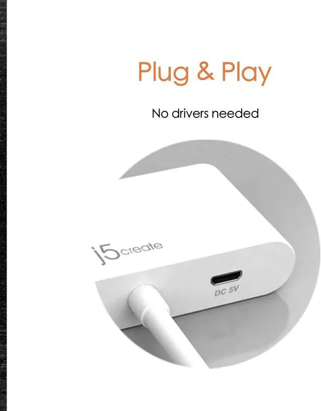 Alt view image 5 of 5 - j5create Mini DisplayPort to Dual DisplayPort Adapter Mini-DisplayPort (20 Pin) Male | Dual Female DisplayPort (20 Pin) | Compatible with Windows Devices