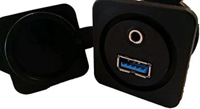 Alt view image 2 of 3 - Stinger SMRAUXUSB3 Marine Audio 3.5mm to RCA/USB Interconnect Cable Converter, White