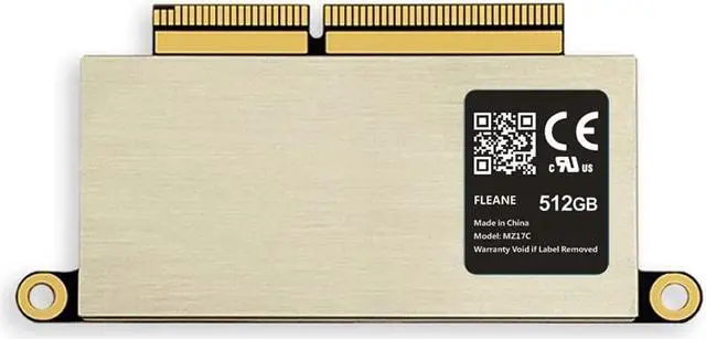 Main image of FLEANE MZ17C 512GB PCIe NVMe SSD for 2016 2017 MacBook Pro A1708 Upgrade Capacity (512GB)