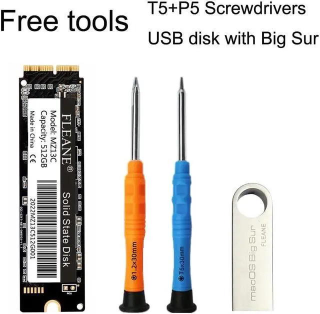 Alt view image 3 of 5 - FLEANE MZ13C 2TB PCIe3.0x4 NVMe SSD for MacBook Pro A1398 A1502 (2013-2015), MacBook Air A1465 A1466 (2013-2017), iMac A1419 A1418 (2013-2019), Mac Pro(Late 2013)