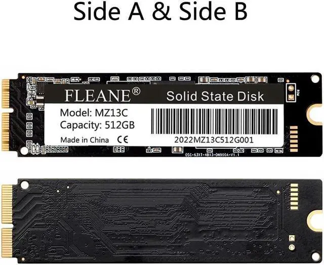 Alt view image 4 of 5 - FLEANE MZ13C 2TB PCIe3.0x4 NVMe SSD for MacBook Pro A1398 A1502 (2013-2015), MacBook Air A1465 A1466 (2013-2017), iMac A1419 A1418 (2013-2019), Mac Pro(Late 2013)