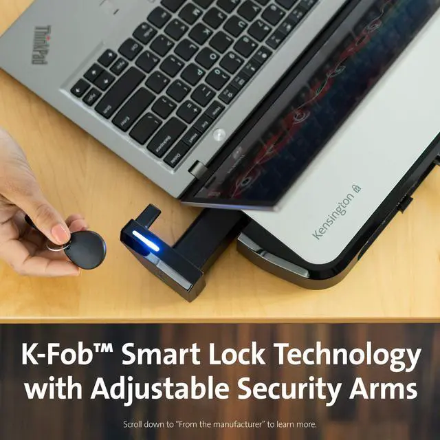 Alt view image 4 of 5 - Kensington LD5400T Thunderbolt 3 Universal Dual 4K Dock with K-Fob Smart Lock - 85W PD (K33476NA)