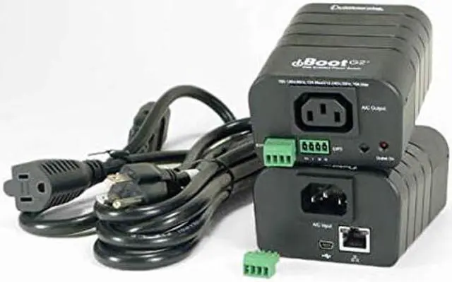 Alt view image 5 of 5 - Dataprobe iBoot-G2+ Web Power Switch  Single Outlet, NEMA 5-15 Circuit for Managed & Automatic Reboot with 2 Expansion I/O Ports for Additional Outlets or General Purpose I/O