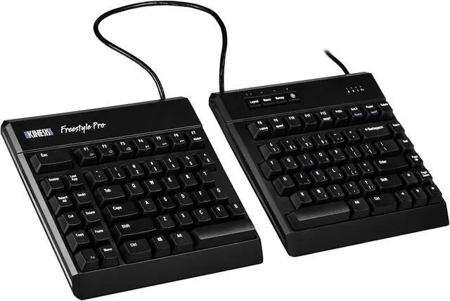 Main image of KINESIS USB-A Freestyle Pro Quiet Ergonomic Split Mechanical Keyboard (Cherry MX Silent Red Switches)