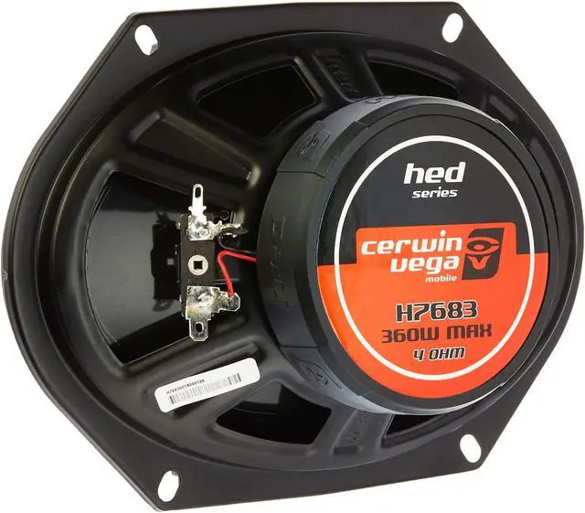 Alt view image 2 of 2 - CERWIN-Vega Mobile H7683 HED(R) Series 3-Way Coaxial Speakers (6" x 8", 360 Watts max)