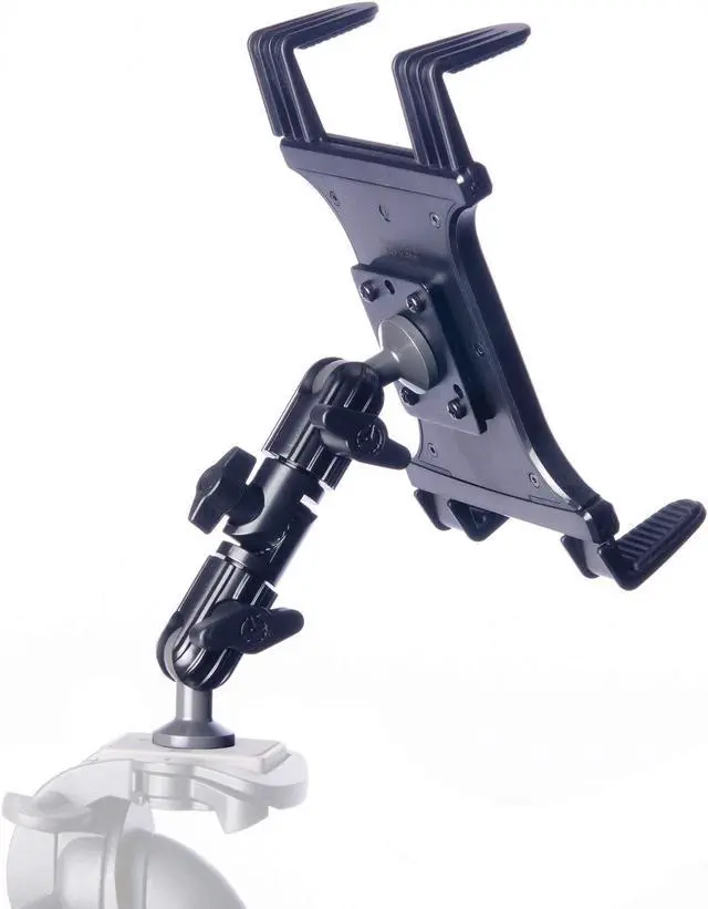 Main image of Tablet Mount for Tripod |Enduro Series| Spring Cradle | 1/4"-20 Screw Mountable | Compatible with iPad, Galaxy and more. Commercial Grade Parts