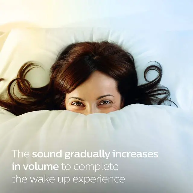 Alt view image 5 of 5 - Philips SmartSleep Wake-Up Light Therapy Alarm Clock with Sunrise Simulation, White, HF3500/60
