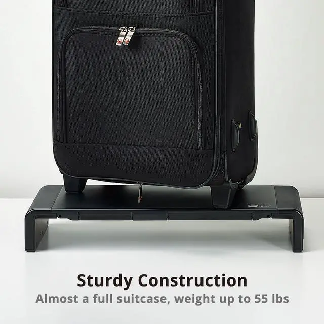 Alt view image 5 of 5 - SIIG 20.5" Monitor and Laptop Stand Riser for Desk with Phone Stand and Storage, Width Adjustable 16.5" to 20.5", Max Weight 55lbs, 7.87" Depth (CE-MT2P12-S1)