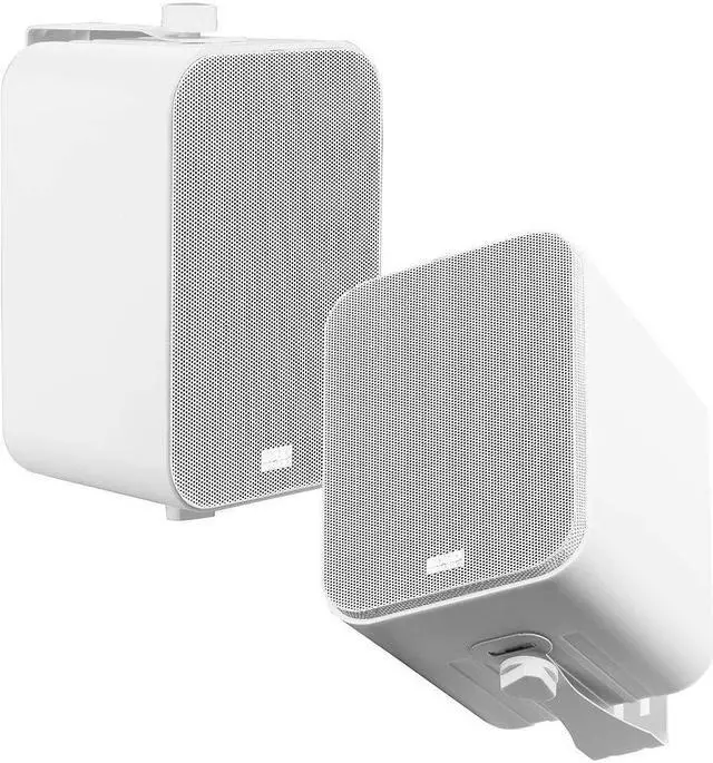Main image of OSD 4" Outdoor Patio Speaker Pair 80W, IP54 Weather Resistant, Aluminum White AP450