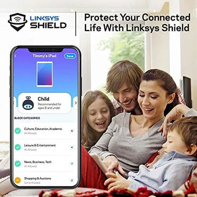 Alt view image 4 of 5 - Linksys Velop Triband AC4600 Intelligent Mesh WiFi Router Replacement System 3 Pack Coverage up to 5 000 Sq Ft
