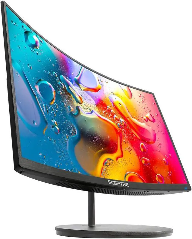 Alt view image 2 of 5 - Sceptre Curved 27" FHD 1080p 75Hz LED Monitor HDMI VGA Build-In Speakers, EDGE-LESS Metal Black 2019 (C275W-1920RN)