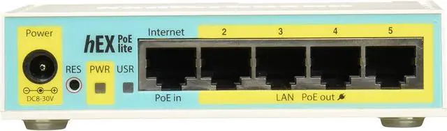Alt view image 2 of 2 - Mikrotik RB750UPr2 hEX PoE lite 5-ports 10/100 Router 64MB USB 3W OSL4