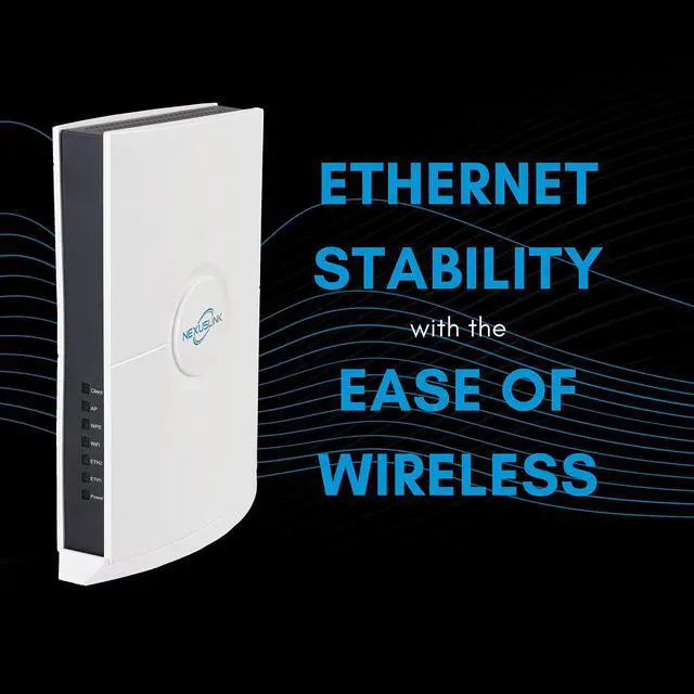 Alt view image 3 of 5 - NexusLink Wireless Gaming Bridge - High-Speed AC1750 with MU-MIMO for Low Latency, 2 Gigabit Ethernet Ports, Plug & Play - Gaming & Streaming, Private Point-to-Point LAN - 2 Unit Kit (WB-1750-KIT)