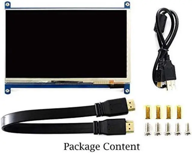 Alt view image 5 of 5 - For Raspberry Pi 7 inch Capacitive Touch Screen IPS Display HDMI LCD Module 1024x600 Touchscreen for Raspberry Pi 4 3/2/1 Model B B+ A+/BeagleBone Black/Banana Pi, Support Windows 10/8.1/8/7