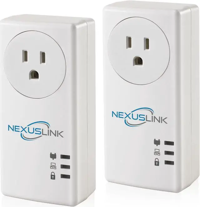 Main image of NexusLink G.hn Powerline Ethernet Adapter Kit  1200 Mbps, Gigabit Port - Stable Ethernet Over Power for Gaming & Streaming, Home Network Expander, Wall Plug - 2 Units (GPL-1200-KIT)