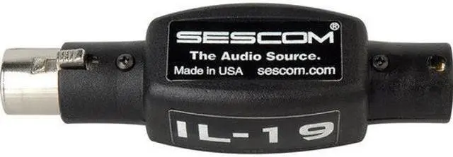 Alt view image 2 of 2 - Sescom IL-19 Inline Audio Hum Eliminator