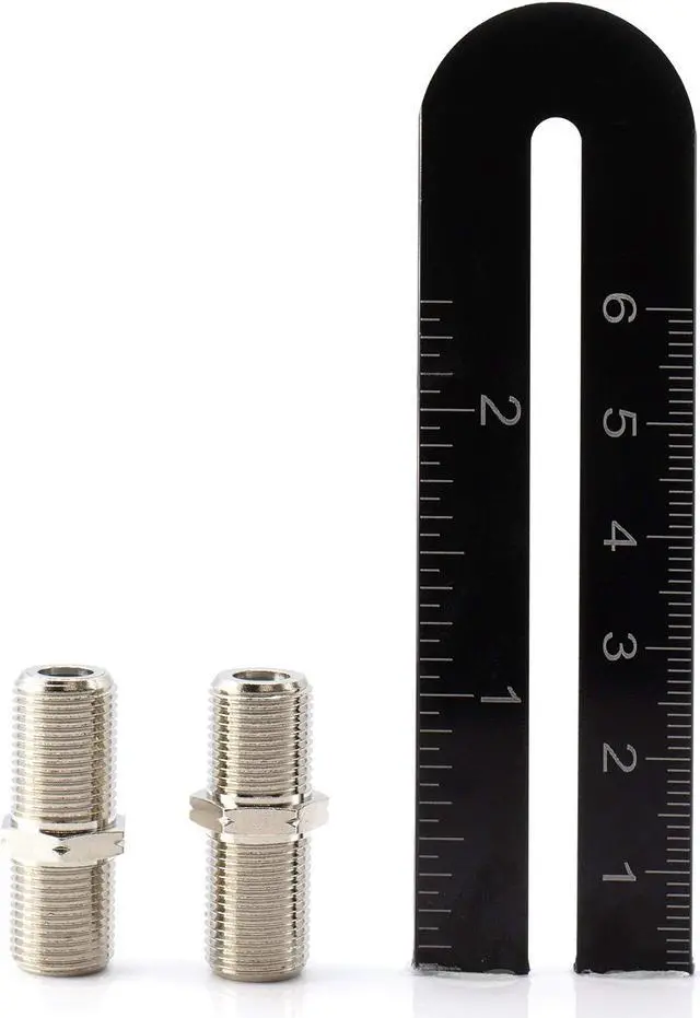 Alt view image 3 of 5 - THE CIMPLE CO Cable Extension Coupler, with Washer and Nut - 100 Pack - Works with Wall Plates - Connects Two Coaxial Video Cables, for Coax F81 (Female to Female) 75 Ohm, 2.3Mhz-3GHz Satellite, CATV