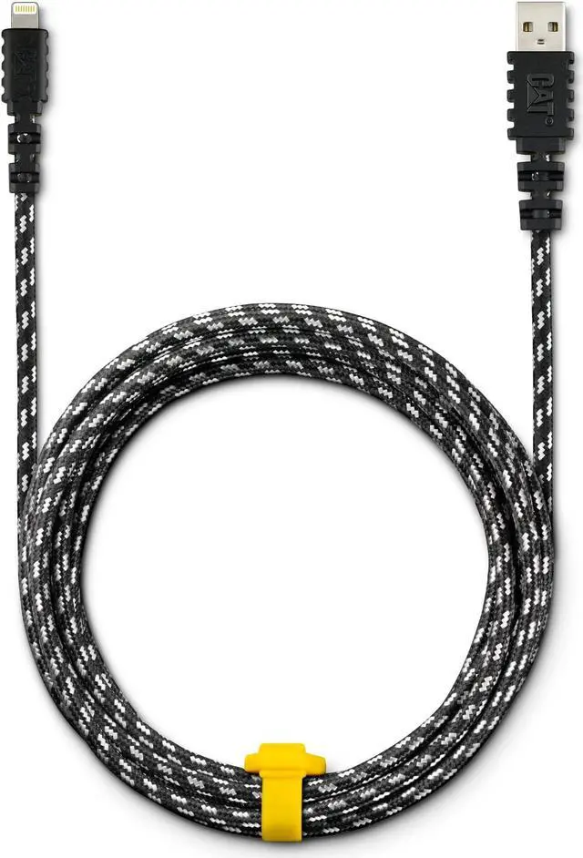 Main image of CAT CHARGER CABLE - iPhone Charger Fast Charging 10 ft Long Apple Certified Lightning Cable - USB A Male To Male - Apple MFi Certified Ultra Strong + Durable iPad/iPhone Charging Cable
