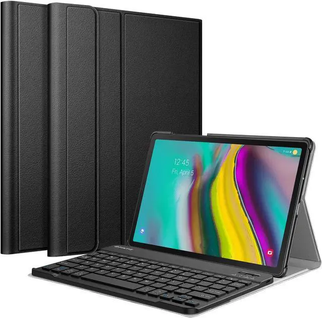 Main image of FINTIE Keyboard Case for Samsung Galaxy Tab S5e 10.5 2019 Model SM-T720/T725/T727, Slim Stand Cover w/Detachable Wireless Bluetooth Keyboard, Black