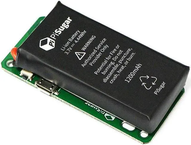Main image of Pisugar 1200 mAh Lithium Battery Power Module for Raspberry Pi-Zero, Pi-Zero W/WH Model Accessories