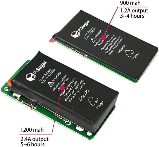 Alt view image 5 of 5 - Pisugar 1200 mAh Lithium Battery Power Module for Raspberry Pi-Zero, Pi-Zero W/WH Model Accessories