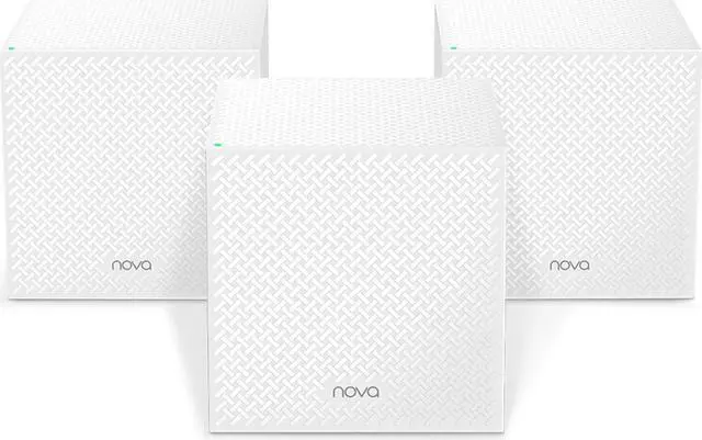 Main image of Tenda Nova Mesh WiFi System MW12 - Covers up to 6000 sq.ft - Tri-Band AC2100 Whole Home WiFi Mesh System - Gigabit Mesh Router for 100+ Devices - Dual-Band Mesh Network - 3 Gigabit Ports - 3-Pack