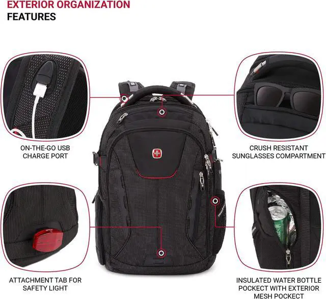Alt view image 3 of 5 - SwissGear Travel Tech Elite, Dark Grey, Large