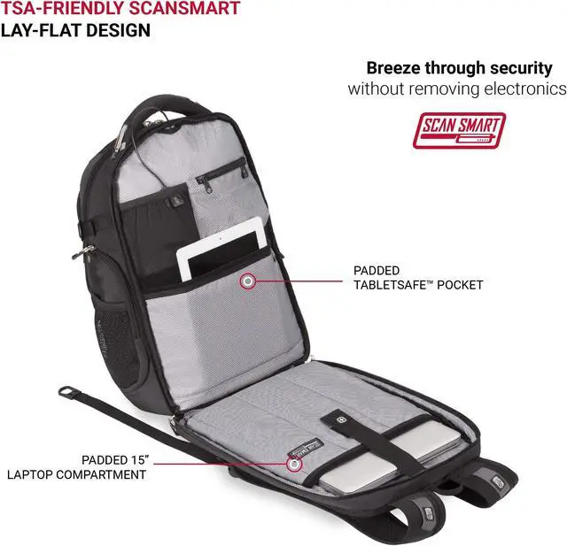 Alt view image 5 of 5 - SwissGear Travel Tech Elite, Dark Grey, Large