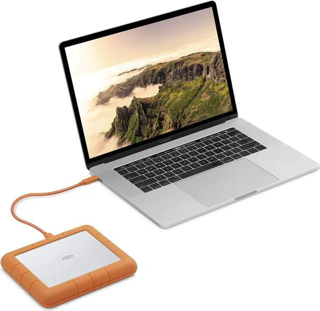 Alt view image 2 of 5 - LaCie Rugged Raid Shuttle 8TB External Hard Drive Portable HDD - USB-C USB 3.0 Compatible, Drop Shock Dust Water Resistant, for Mac and PC Computer Desktop Laptop, 1 Mo Adobe CC (STHT8000800)