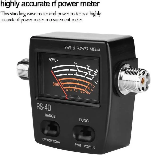 Alt view image 4 of 5 - Zerone Segment Standing Power Meter for Testing SWR, Up to 200W