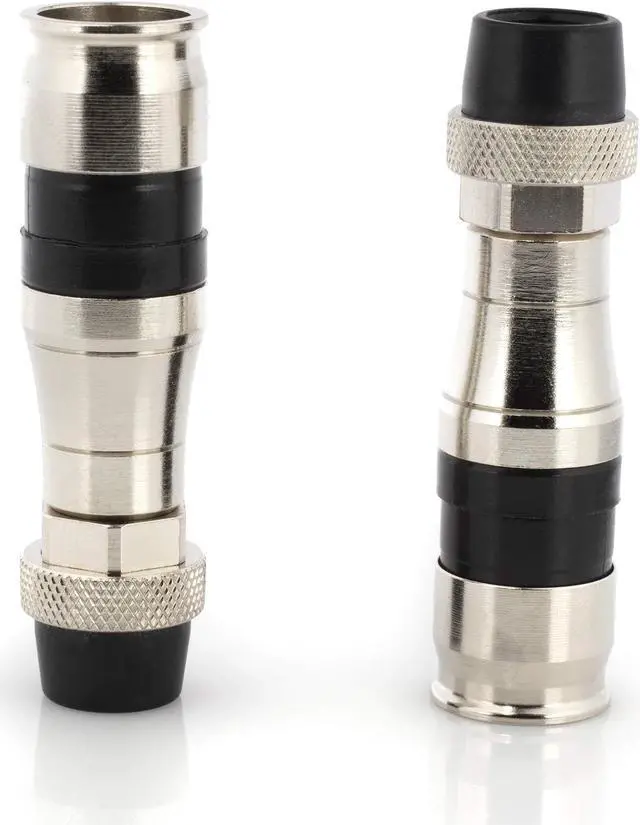 Alt view image 2 of 5 - THE CIMPLE CO Coaxial Cable Compression Fitting Connector - for RG11 Coax Cable - with Weather Seal O Ring, Weather Boot, and Water Tight Grip (25 Pack)