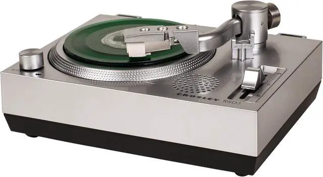 Main image of Crosley CR6037A-SI RSD3 Mini Turntable for 3-inch Vinyl Records, Silver