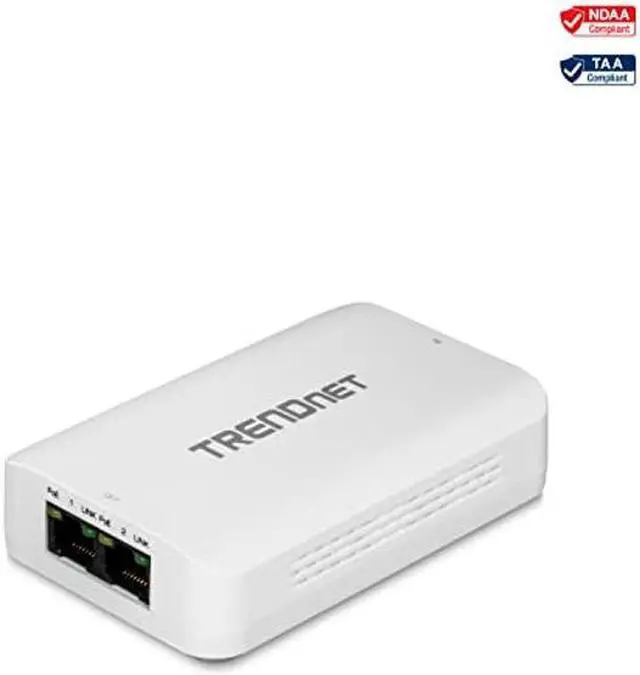 Alt view image 2 of 5 - TRENDnet 2-Port PoE++ Extender - 1 In, 2 Out Ports, Extends Up to 200m (656 ft), Daisy Chain 4 Units for 500m (1640 ft), Black, TPE-BE200